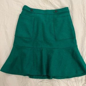 Maeve skirt from Anthropologie in green. Worn once. Like new condition. Size 0.